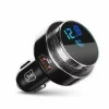 Transmitator FM 3mk, cu incarcare rapida, 23W, QC USB 2A, Negru/Argintiu