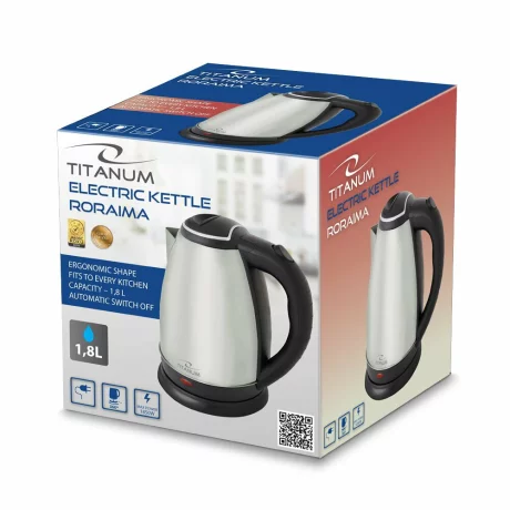 Fierbator electric Esperanza Roraima, TKK102X, 1850W, 1.8l, Inox