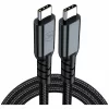 Cablu Date si Incarcare 3mk, Hyper N-SERIES Thunderbolt 4, 2m, 48V/5A, 240W, Negru