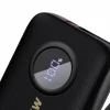 Acumulator extern Dudao K14 10000mAh 22.5W Cablu Type C si Lightning integrat, Negru
