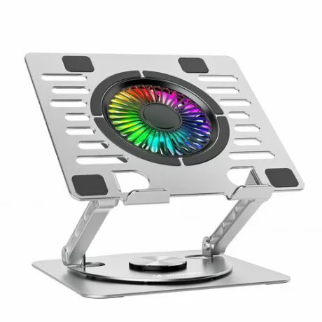 Cooler Laptop Gaming Wozinsky WDCX-X16-AS CoolBase RGB 360°, Argintiu