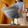 Suport pentru tableta Wozinsky WRS-DSY84SS rotativ 360 grade,  Aluminum Gri