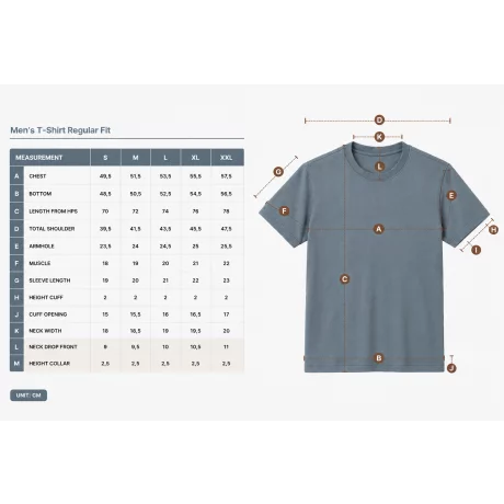 Tricou barbati Blue Granite, marimea M, 100% bumbac