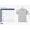 Tricou barbati Grey Melange, marimea M, 95% bumbac, 5% viscoza