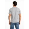 Tricou barbati Grey Melange, marimea S, 95% bumbac, 5% viscoza