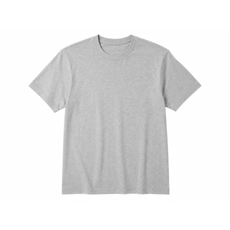 Tricou barbati Grey Melange, marimea S, 95% bumbac, 5% viscoza