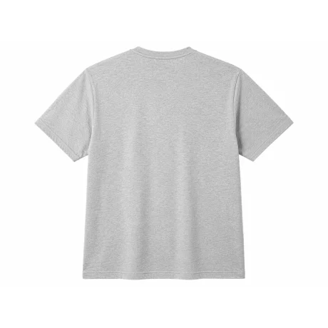Tricou barbati Grey Melange, marimea S, 95% bumbac, 5% viscoza