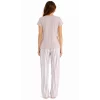 Pijama dama iarna (tricou + pantaloni lungi) Hushed Violet, marimea M, 100% bumbac