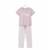 Pijama dama iarna (tricou + pantaloni lungi) Hushed Violet, marimea S, 100% bumbac
