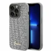 Husa de protectie Guess PU Square Mirror Script Logo Case for iPhone 15 Pro Max Silver