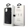 Husa de protectie Karl Lagerfeld Saffiano Monogram Card Slot pentru iPhone 14, Negru