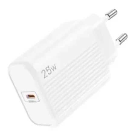 Incarcator retea Lamtech, PD, 25W, 1xUSB Type-C, Alb