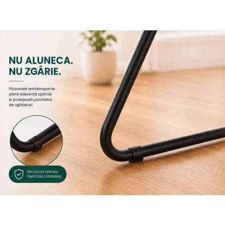 Uscator de rufe pliabil LUNARO Lineo-Bk, Spatiu uscare 18m, Fabricat din otel inoxidabil rezistent si usor, Incarcare 15kg, Vopsit in camp electrostatic, Compact, Depozitare eficienta, Greutate 2.56kg, Dimensiuni 128x55x5cm, Picioare antiderapante, Utiliz