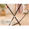 Uscator de rufe pliabil LUNARO Wing Plus-Bk, Spatiu uscare 18m, Suport special pentru sosete, Fabricat din otel inoxidabil rezistent si usor, Incarcare 15kg, Vopsit in camp electrostatic, Compact, Depozitare eficienta, Greutate 2.7kg, Dimensiuni 128x55x5c