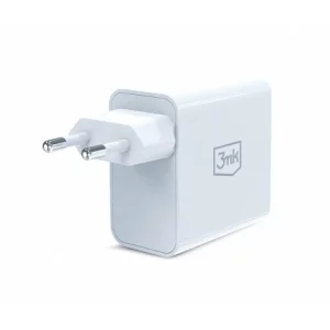 Incarcator retea 3mk, FlowPower, 1xUSB-A, 1xUSB-C, QC4+, 45W, Alb