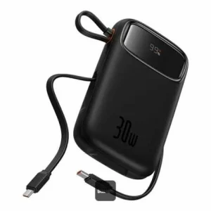 Acumulator extern Baseus QPow2, 10000 mAh, 30W, Negru – P10055008113-00