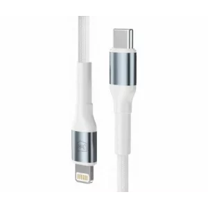 Cablu Date si Incarcare 3mk, Hyper N-SERIES, USB-C la Lightning, 1m, 9V/3A, 27W, Alb
