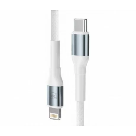 Cablu Date si Incarcare 3mk, Hyper N-SERIES, USB-C la Lightning, 1m, 9V/3A, 27W, Alb
