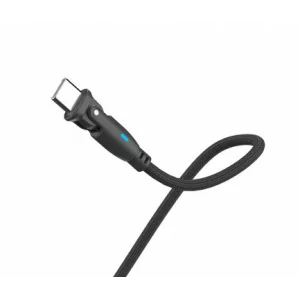Cablu Date si Incarcare 3mk, Hyper N-SERIES, USB-C la USB-C, 1m, 20V/5A, 100W, Negru