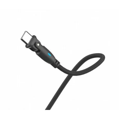 Cablu Date si Incarcare 3mk, Hyper N-SERIES, USB-C la USB-C, 1m, 20V/5A, 100W, Negru