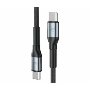 Cablu Date si Incarcare 3mk, Hyper N-SERIES, USB-C la USB-C, 3m, 20V/5A, 100W, Negru
