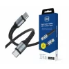 Cablu Date si Incarcare 3mk, Hyper N-SERIES, USB-C la USB-C, 3m, 20V/5A, 100W, Negru