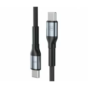 Cablu Date si Incarcare 3mk, Hyper N-SERIES, USB-C la USB-C, 3m, 48V/5A, 240W, Negru