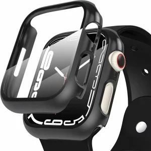 Carcasa cu protectie ecran TECH-PROTECT Defense 360 compatibila cu Apple Watch 7/8 45 mm Black