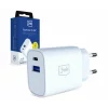 Incarcator retea 3mk, FlowPower, 1xUSB-A, 1xUSB-C, QC4+, 30W, Alb