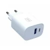 Incarcator retea 3mk, FlowPower, 1xUSB-A, 1xUSB-C, QC4+, 30W, Alb