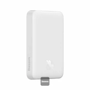 Acumulator extern Baseus Magnetic Mini, 10000 mAh, 20W, Alb – PPCX070002