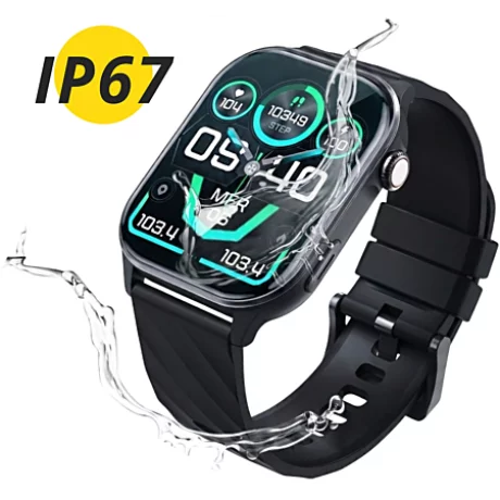 Smartwatch 3mk Altora Easy Touch Sports, Bluetooth 5.4, IP67, Negru