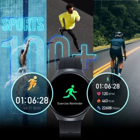 Smartwatch 3mk Altora Everyday Slim, Bluetooth 5.3, IP68, 60Hz display, Negru