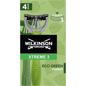 Aparat de ras WILKINSON Extreme3 Eco Green cu 3 lame, 4buc/cut