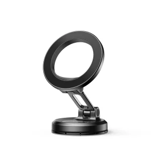 Suport auto pentru telefon Joyroom JR-ZS505, fixare banda adeziva 3M si ventuza flexibila, Negru